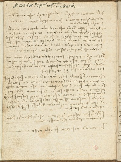 Código sobre el vuelo de los pájaros, c. 1505-06, manuscrito en papel, cc. 18, Cubierta II de Leonardo da Vinci